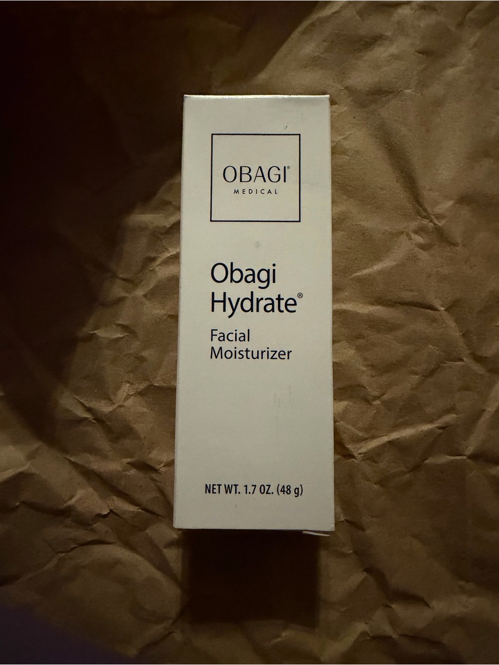 Obagi Hydrate Facial Moisturizer - White Box with Black Text